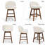 Tabouret de comptoir pivotant H 26 po Detweiler (ensemble de 4)