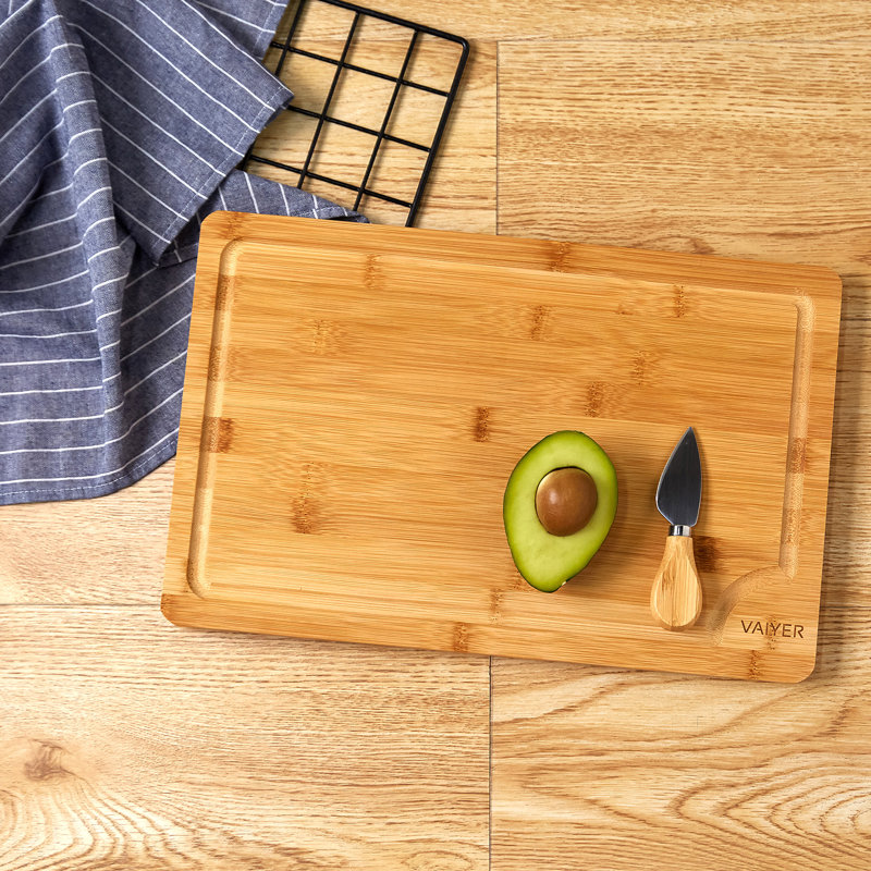 Vaiyer Bamboo Organic Cutting Board
