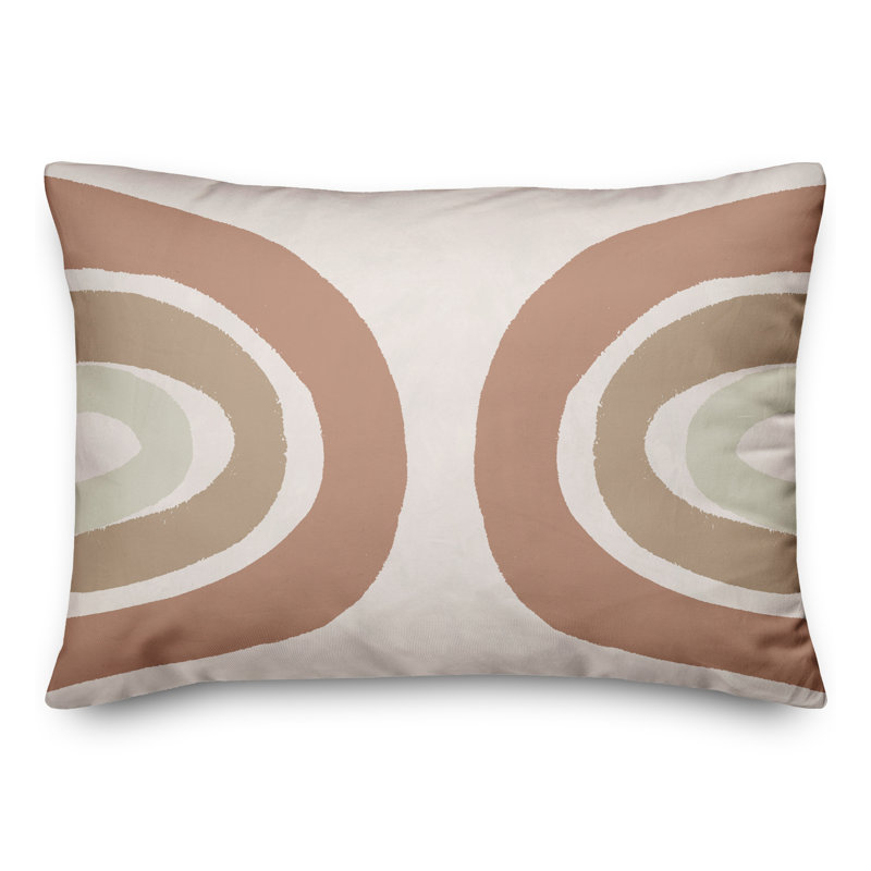 Coussin décoratif sépia arc-en-ciel