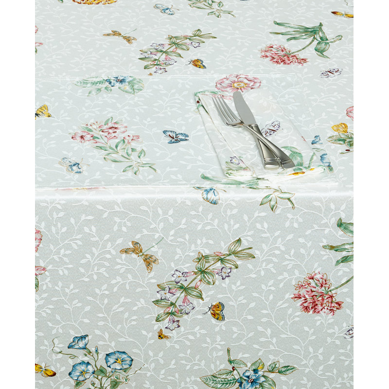 Lenox Butterfly Meadow Tablecloth, 84" Oblong