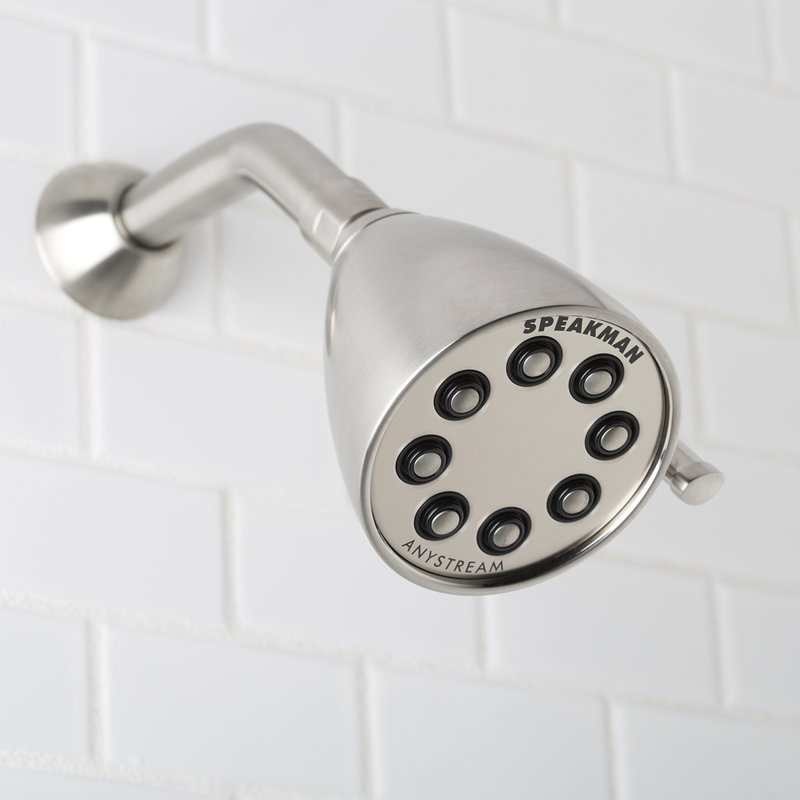 Icon Anystream Multi Function Adjustable Shower Head, Brushed Nickel