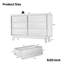 La commode double 6 tiroirs présente un design rétro et biseauté-342675304