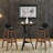 Counter Stool with Solid Wood Frame