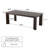 83.8'' W Solid Wood Office Desk with Spacious Work Surface, Rectangular Computer Desk, Brown