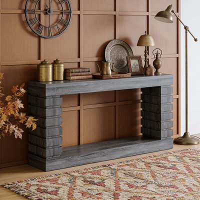 Wood Rectangular Sofa Table for Living Room