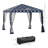 Outsunny 10' X 10' Pop Up Canopy Tent With Netting, Instant Gazebo, Ez Up Screen House Room With Carry Bag, Height Adjustable, For Outdoor, Garden, Patio, American Flag-113652314