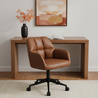 Chaise de bureau en similicuir Comfy