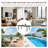 97.2"L Extendable Aluminum Outdoor Dining Table