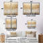 Minimalisme Golden Trees Harmony - Décoration murale grand arbres-114708702-114708706-114708707