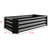 421Ft Black Rectangle Metal Raised Planter For Flowers, Material, - Rust Vegetables And Herbs, Black, & Long Term Use-1361937541-1361937540