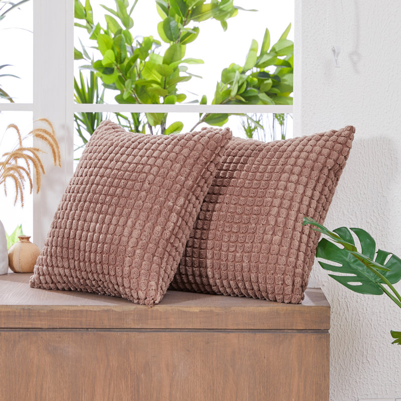 Reversible, Brown, 16" H x 16" W