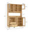  Garde-manger de 72,5 po de hauteur avec porte vitrée et tablette à micro-ondes-1803480435