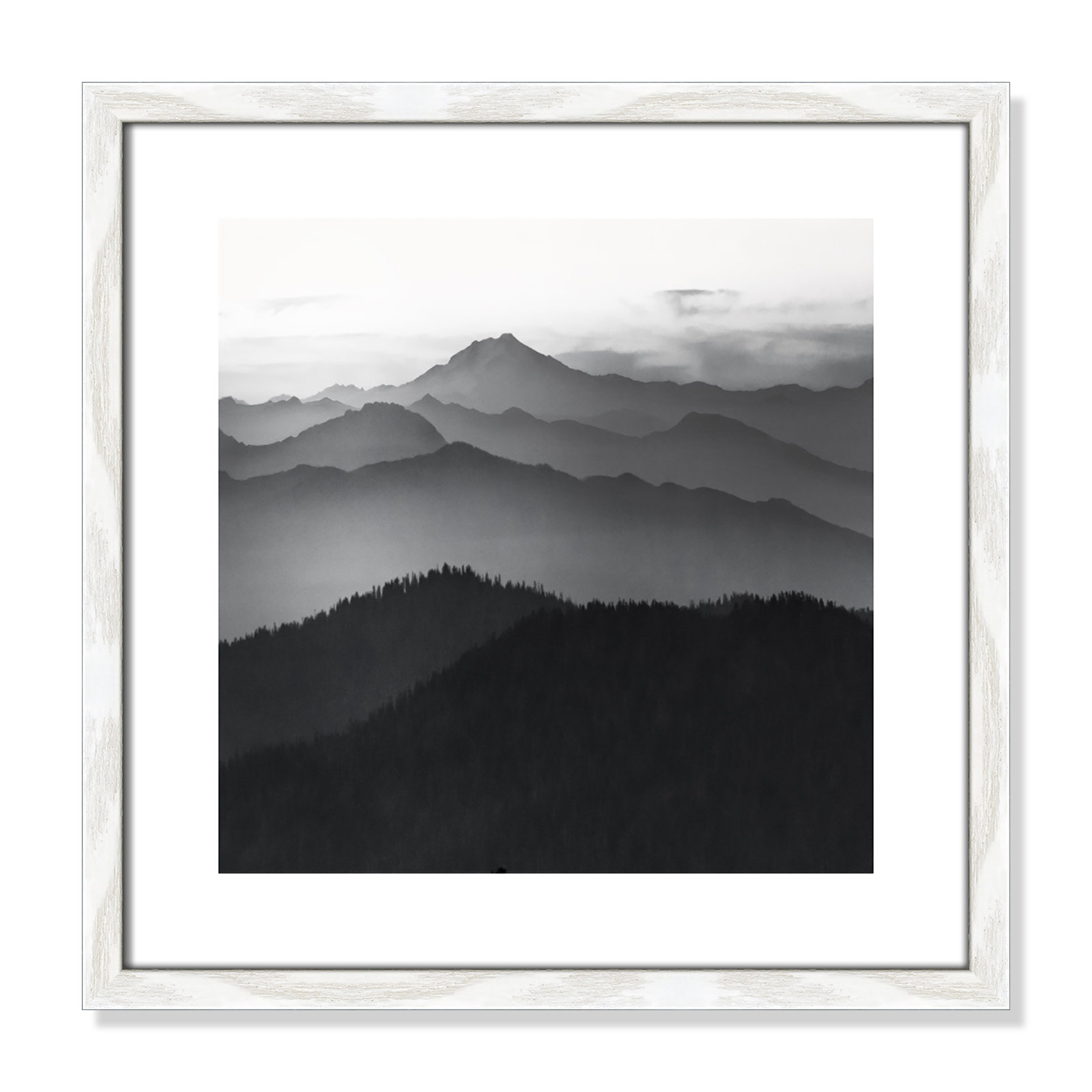 Cascades by Danita Delimont, 17" H x 17" W x 0.75" D, White Framed