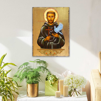 Inspirational Icon Saint Francis Painting