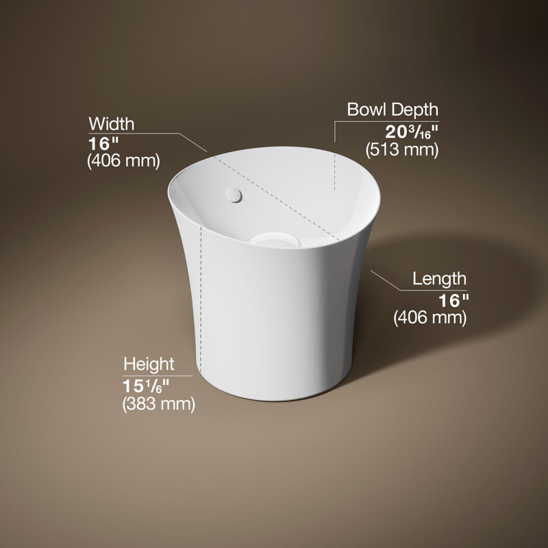 Veil® Lavatory, White