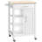 Wide Rolling Kitchen Cart-1393836973