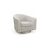 Caracole Upholstery Swivel Tufted Barrel Chair