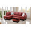 Ensemble de canapé modulaire en cuir 3 pièces avec méridienne et repose-pieds avec rangement Monaco-1245357397-1245357352