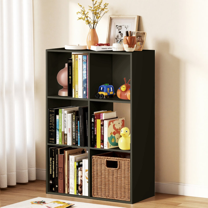 Organisateur de rangement, bibliothèque avec compartiments ouverts pour le bureau personnel, bibliothèque moderne pour le salon, la chambre à coucher et le vestibule