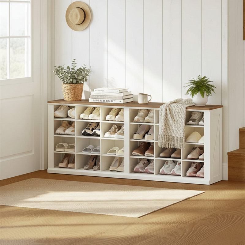 Banc de rangement pour chaussures 24 paires