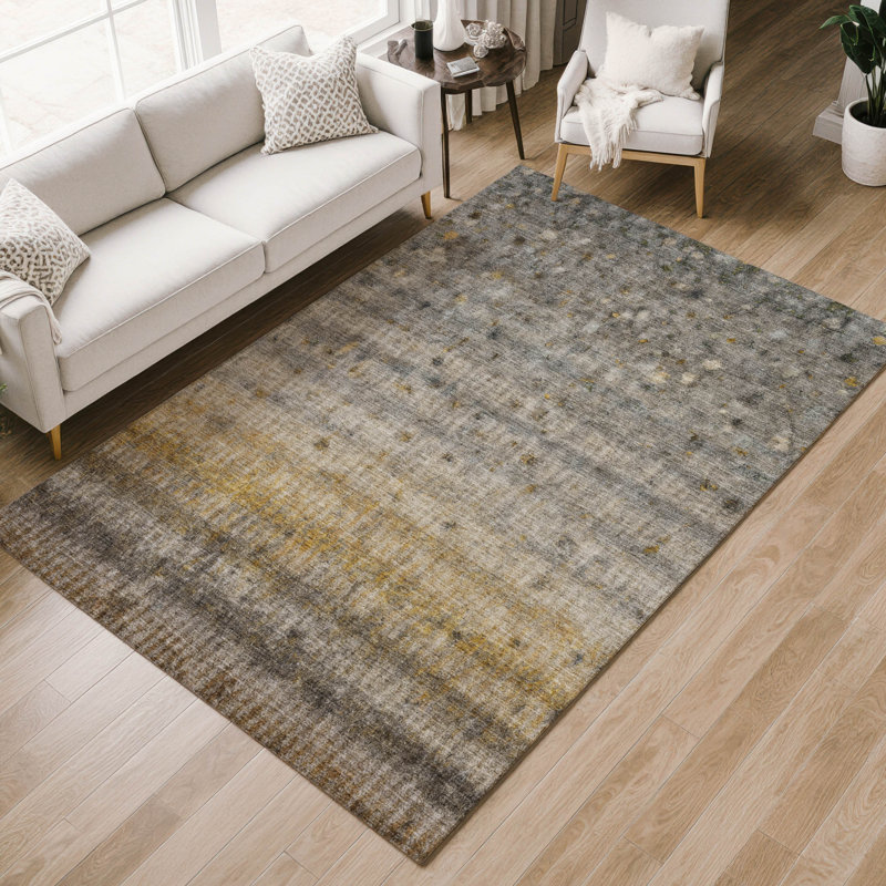 Tapis intérieur / extérieur lavable à la machine Emelia ACN2315, Rectangle 9 pi x 12 pi