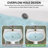 Ogonbrick 16.75'' Ceramic U-Shaped Bathroom Sink with Overflow