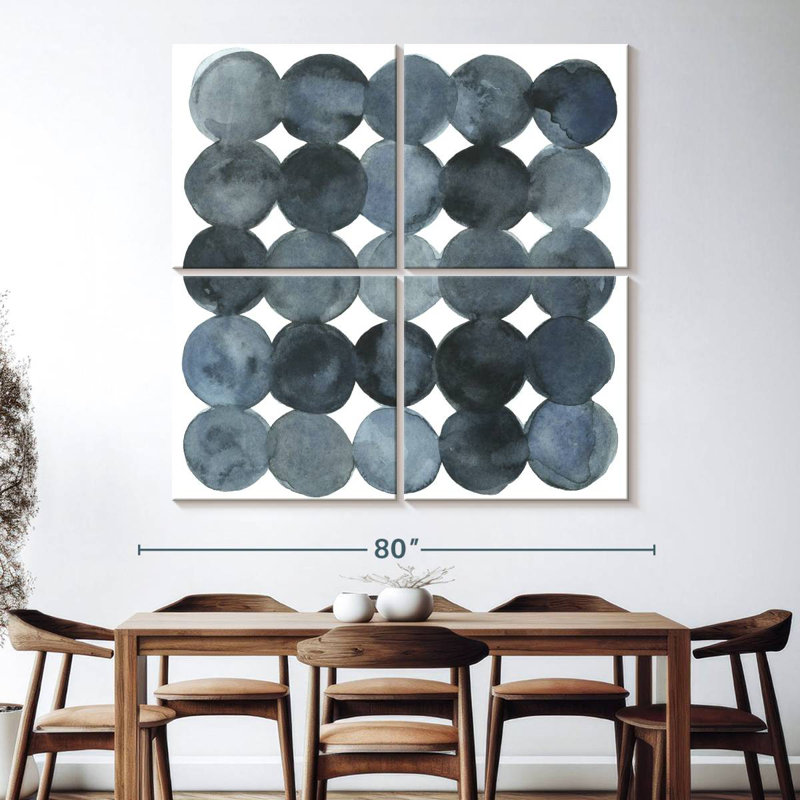 Blue Grey Density II, 74" H x 74" W