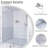Frameless Stainless Steel Sliding Shower Door-116834921
