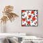 Fleurs rouges et roses, impression non encadrée-121969841