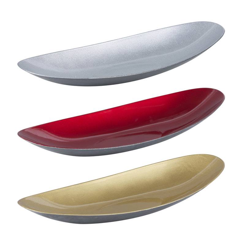 Serenity Melamine Tray, 4cm H x 40cm W x 17cm D, Red