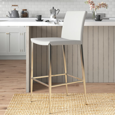 Parlex Upholstered Bar Stool with Metal Frame