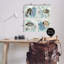 «Tropical Fish & Coral Collages», ensemble de 4 plaques murales, design par Susan Arnot