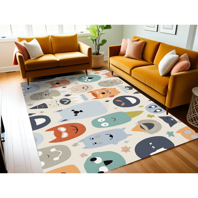 Tapis lavable pour animaux Zoomie Kids, Rectangulaire 2 pi x 3 pi