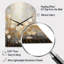 Horloge murale asymétrique Minimalisme-104240547