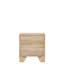 Table de chevet avec finition naturelle - 2 grandes commodes à tiroir Aspect Extension Glides Fabrication robuste avec poignée en métal moderne