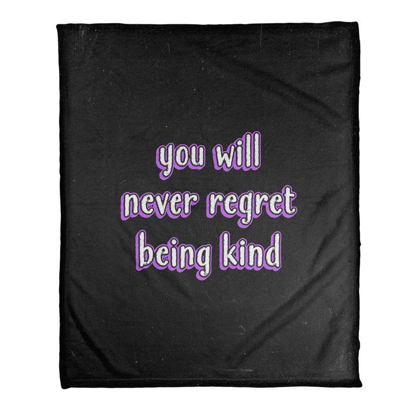 Sewn Throw Blanket, 30" W x 40" L, Purple, Medium
