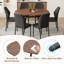 Ensemble de table de salle à manger extensible de 42 à 54 po avec chaises rembourrées confortables-115748069-115748071