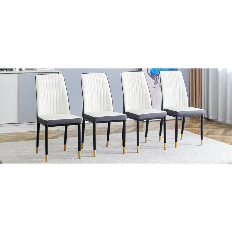 4 High Back Dining Chair Set