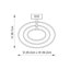 Taplin LED Semi Flush Mount-41677577