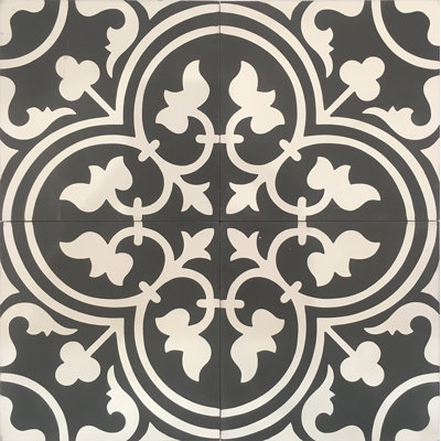 Carreau de ciment pour mur et plancher à motif ciment 8 po x 8 po Cemento
