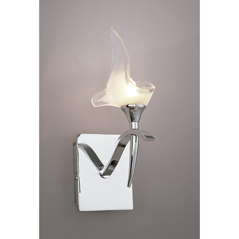 Kingsler 1-Light Dimmable Silver Wallchiere