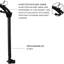 Support à 2 attaches Brayden Studio® Bones, facile à plier avec base inclinable - noir