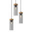 Elica 3 - Light Black Cylinder Pendant