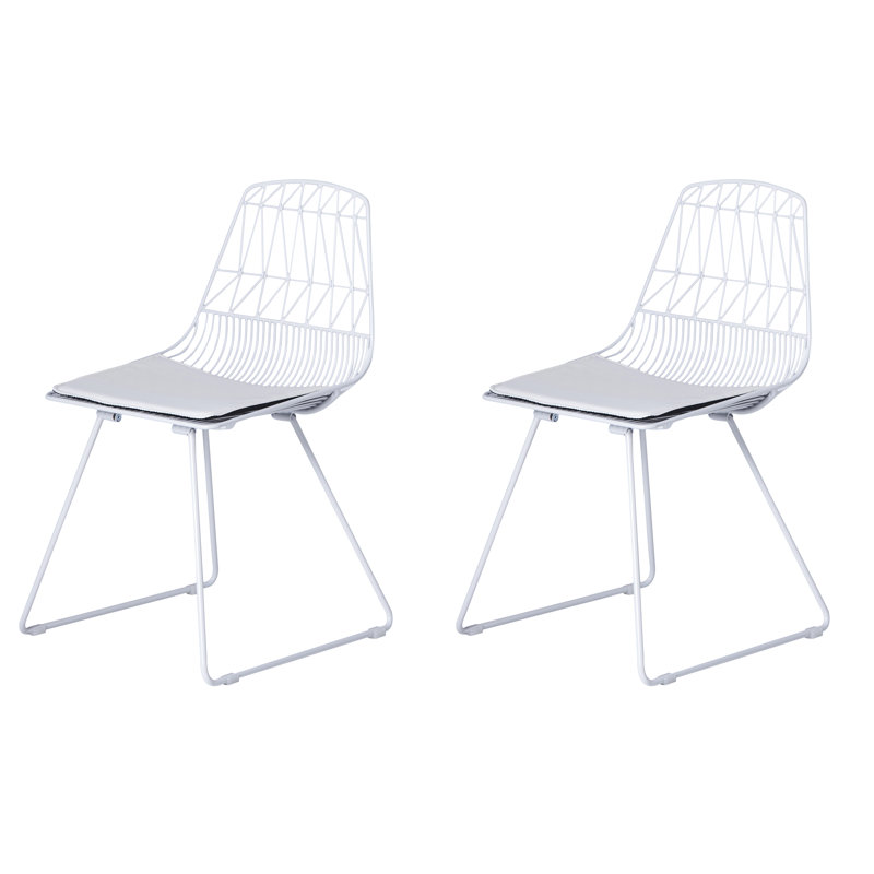 Trond 18'' H Metal Side Chair, White