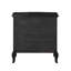 Table de chevet au fini noir antique