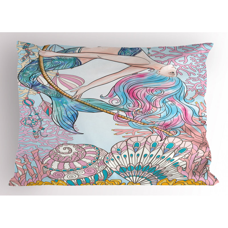 Fish Polyester Sham Set, Queen