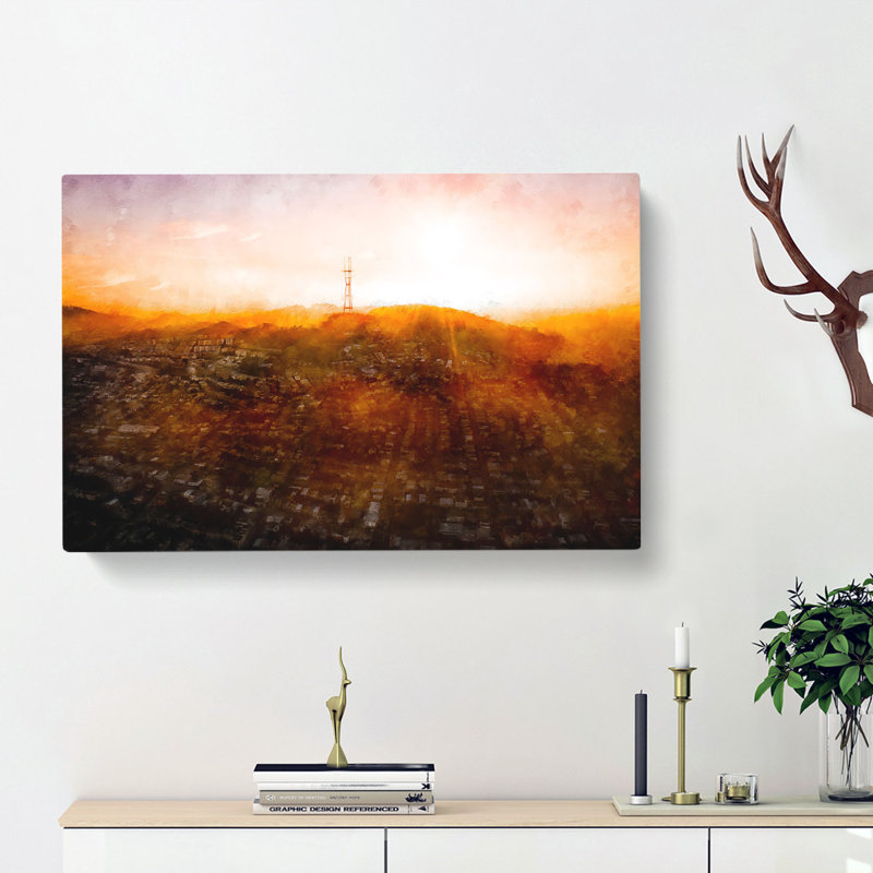 Sunlight over San Francisco - Wrapped Canvas, 35cm H x 50cm W x 3cm D