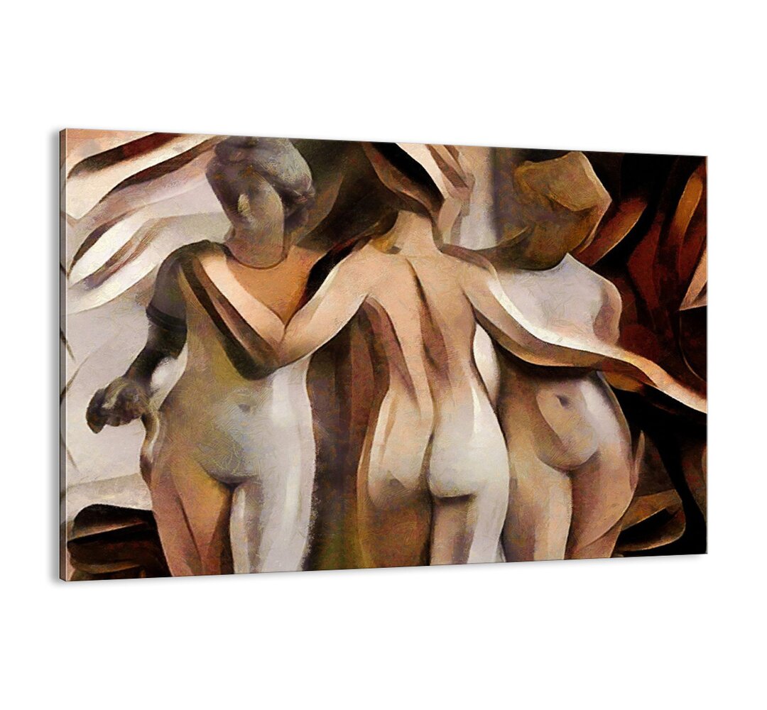 Leinwandbild - Grafikdruck „Three Graces 2.0”