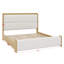 Structure de lit plateforme avec assemblage facile, tête de lit, pied de lit et style Mid-Century-691113253-691113254