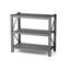 Étagère robuste, P 23,6 po, noir, 3, réglable, solide pour entrepôt, support ajustable pour le magasin 3, acier, P 23,6 po, rouille, pour salle d'outils